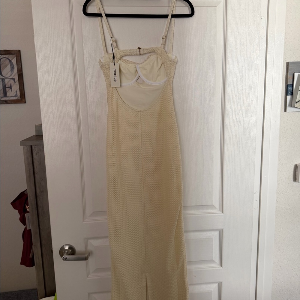 Montce Strapless Cream Dress - Picture 2 of 3